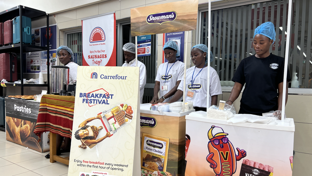 Carrefour Uganda Surprises Shoppers With Free Breakfast Across Seven Major Branches.