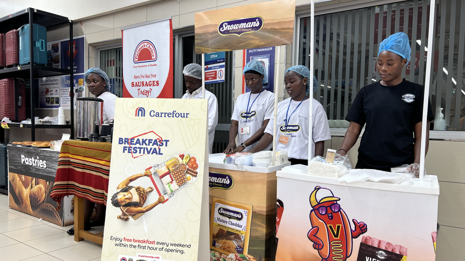 Carrefour Uganda Surprises Shoppers With Free Breakfast Across Seven Major Branches.